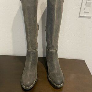 Born tall distressed suede/leather boots cowboy style 9M NWOB